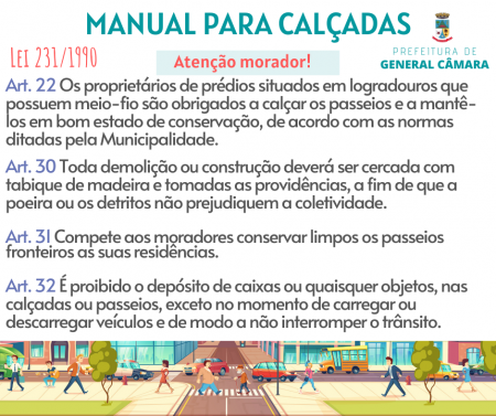 Você sabia que a conservação das calçadas é responsabilidade dos moradores?